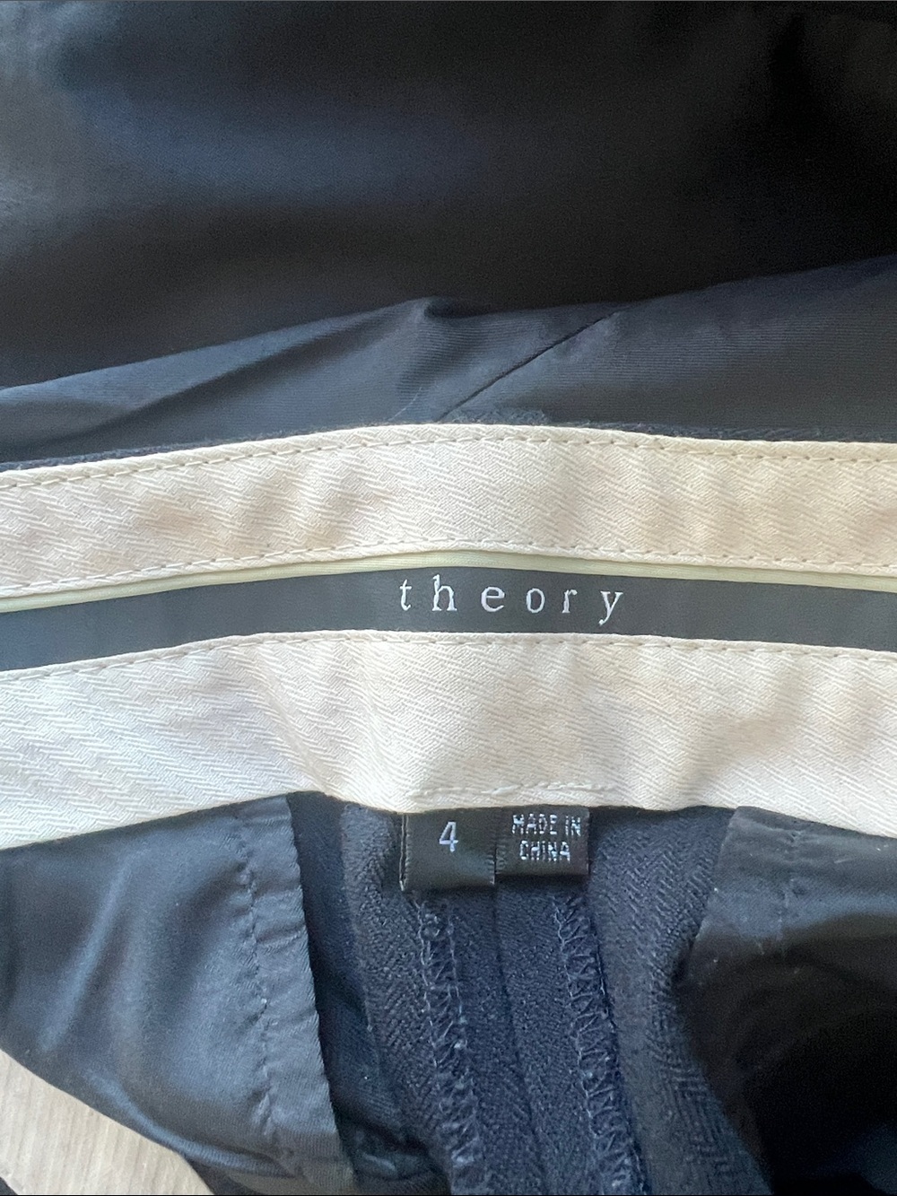Theory Navy Two-Button Notch Lapel Suit - Picture 4 of 4